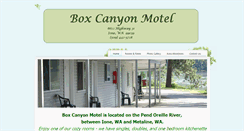 Desktop Screenshot of boxcanyonmotel.com